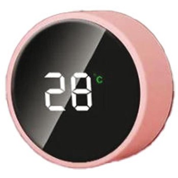 Diakakis imports Vacuum Flask 500ml Stainless Steel led 6,5χ22,5cm Pink Rubber Must 000586005 5205698693243
