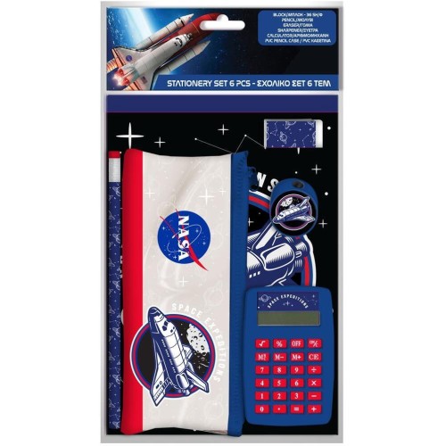 Diakakis imports Σχολικό Σετ Με Κομπιουτεράκι 6Τεμ Nasa 000486035 5205698608254