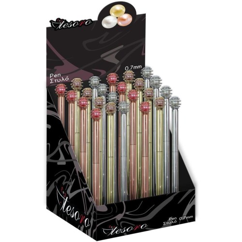 Tesoro metal pen pearls different colors 000582351 5205698663642