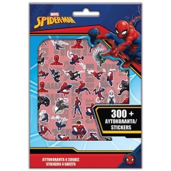 Diakakis imports Stickers 300pcs Block 14,5x21,5cm Spiderman 000508026 5205698564833