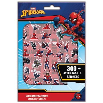Diakakis imports Stickers 300pcs Block 14,5x21,5cm Spiderman 000508026 5205698564833