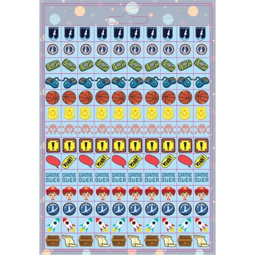 Diakakis imports Stickers 300pcs Block 14,5x21,5cm the Littlies boy 000646872 5205698564680