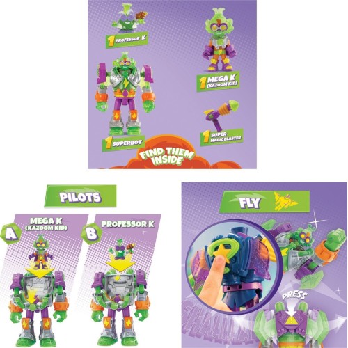 As company Superzings Superthings Superbot Mini Creatures With Mega-k ...