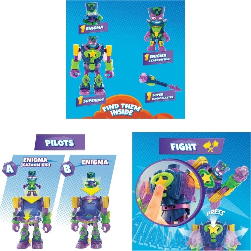 As company Superzings Superthings Mini Superbots With Enigma Figures for Ages 3+ 1013-62118 8431618020258