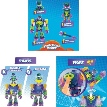 As company Superzings Superthings Mini Superbots With Enigma Figures for Ages 3+ 1013-62118 8431618020258