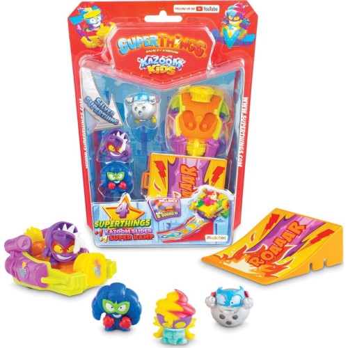 As company Superzings Superthings Μικροπλάσματα Kazoom  Blister 4 Φιγούρες Με Αξεσουάρ 1013-61606 8431618016244