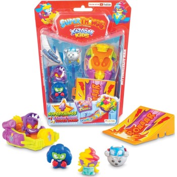 As company Superzings Superthings Μικροπλάσματα Kazoom  Blister 4 Φιγούρες Με Αξεσουάρ 1013-61606 8431618016244