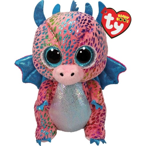 ty Beanie Boos Flint Fluffy Dragon Colorful 15Cm 1607-37346 008421373468