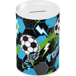 Diakakis imports Must Metal Piggy Bank For Boy And Girl 10X15 Football 000585649 5205698679407