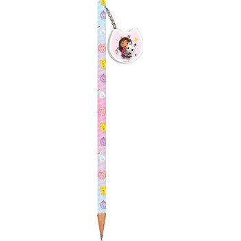 Diakakis imports Gabbys Dollhouse Pencil With Eraser in 2 Designs 000574055 5205698673160