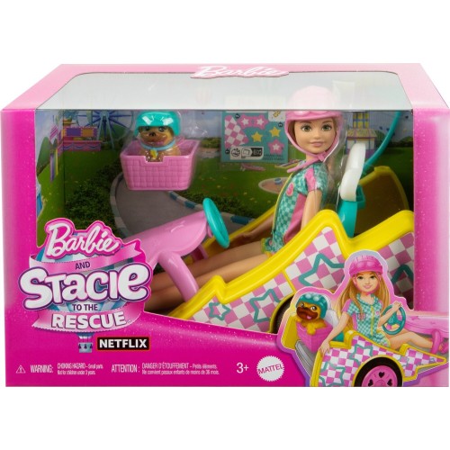 Mattel Barbie Stacie To The Rescue Κούκλα Και Go Kart  HRM08 194735180325