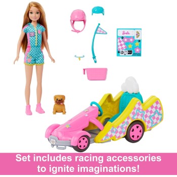 Mattel Barbie Stacie To The Rescue Κούκλα Και Go Kart  HRM08 194735180325