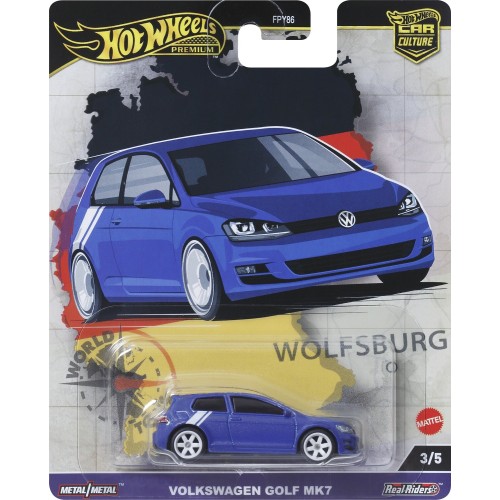 Mattel Hot Wheels Car Culture Volkswagen Golf MK7 Όχημα Παιχνίδι FPY86 / HRV79 194735186495