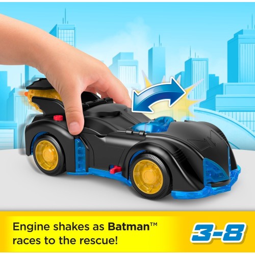 Mattel Fisher-Price Imaginext DC Super Friends Shake And Spin Batmobile Όχημα Παιχνίδι M5649 / HRP08 194735182510