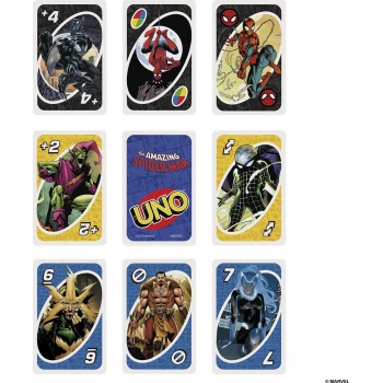 Mattel Spiderman Games UNO The Amazing Spider-Man Παιχνίδι Καρτών HXY08 194735241415