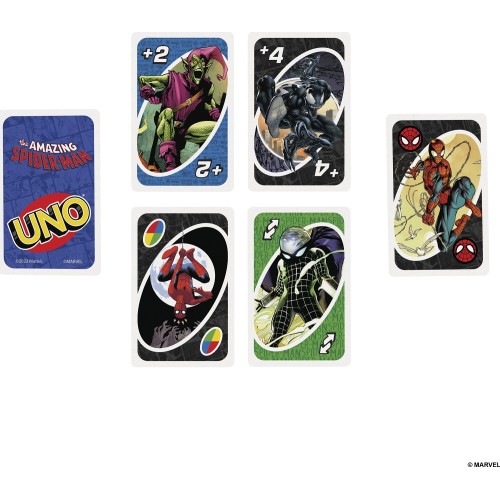 Mattel Spiderman Games UNO The Amazing Spider-Man Παιχνίδι Καρτών HXY08 194735241415