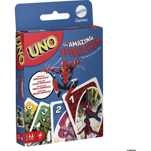 Mattel Spiderman Games UNO The Amazing Spider-Man Παιχνίδι Καρτών HXY08 194735241415