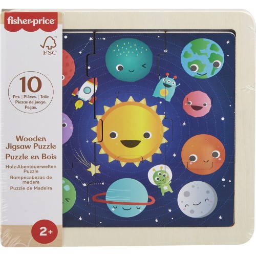 Mattel Fisher-price Wooden Jigsaw Puzzle HXV15 / HXV16 194735238613