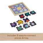 Mattel Fisher-Price Ξύλινο Παζλ 9 Τεμάχια Πλανήτες HXV15 / HXV16 194735238613