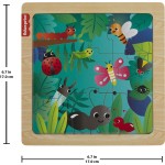 Mattel Fisher-Price Ξύλινο Παζλ 9 Τεμάχια Έντομα HXV15 / HXV19 194735238231