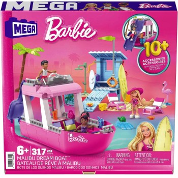 MEGA Barbie Malibu Dream Boat HPN79 194735164400