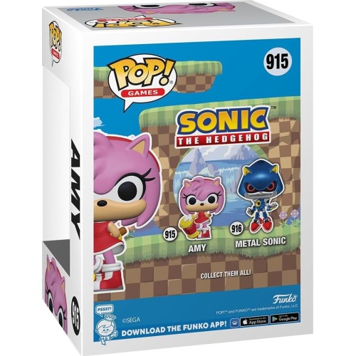 Funko Pop! Games: Sonic The Hedgehog - Amy Rose N.915 Συλλεκτική Φιγούρα Βινυλίου 082636 889698705820