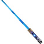 Hasbro Star Wars Lightsaber Forge Kyber Core Jedi Master Sol, Officially Licensed Blue Customizable Electronic Lightsaber F1135 