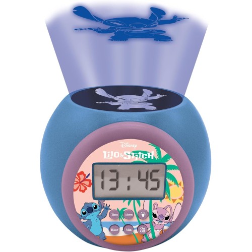 Lexibook Disney Stitch Stitch Ρολοί Ξυπνητήρι Με Προτζέκτορα Και Χρονομετρητή 25.RL977D 3380743104683