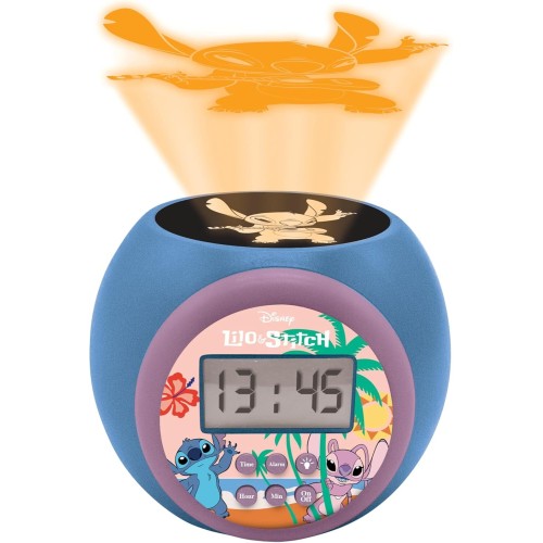 Lexibook Disney Stitch Stitch Ρολοί Ξυπνητήρι Με Προτζέκτορα Και Χρονομετρητή 25.RL977D 3380743104683