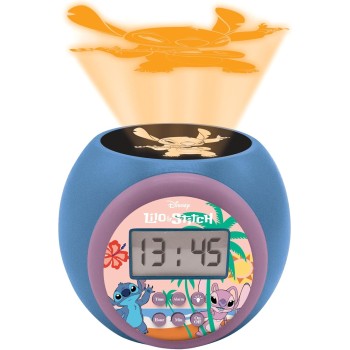 Lexibook Disney Stitch Stitch Ρολοί Ξυπνητήρι Με Προτζέκτορα Και Χρονομετρητή 25.RL977D 3380743104683