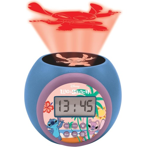 Lexibook Disney Stitch Stitch Ρολοί Ξυπνητήρι Με Προτζέκτορα Και Χρονομετρητή 25.RL977D 3380743104683