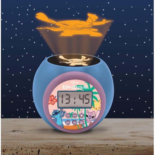 Lexibook Disney Stitch Stitch Ρολοί Ξυπνητήρι Με Προτζέκτορα Και Χρονομετρητή 25.RL977D 3380743104683