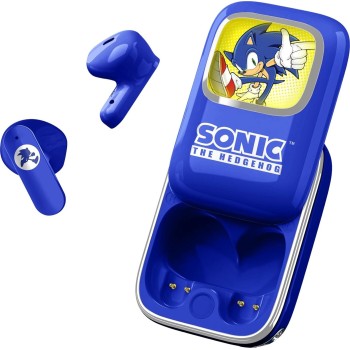 otl technologies Sh1266 Sonic The Hedgehog Slide Open Led Light Up Display Tws Earphone  5055371628969