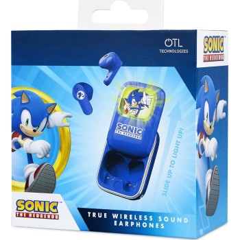 otl technologies Sh1266 Sonic The Hedgehog Slide Open Led Light Up Display Tws Earphone  5055371628969