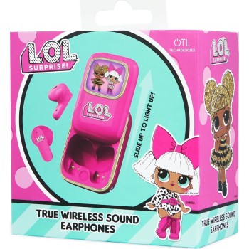 otl technologies L.O.L. Surprise Lol Surprise! Slide Open Led Light Up Display Tws Earphones With Wirel  5055371628945