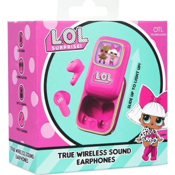 otl technologies L.O.L. Surprise Lol Surprise! Slide Open Led Light Up Display Tws Earphones With Wirel  5055371628945