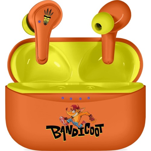 otl technologies Cb1220 Crash Bandicoot Tws Earphones With Wireless Charging Case Orang  5055371628112