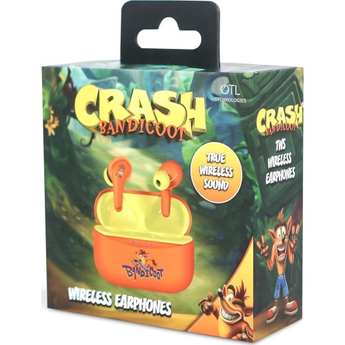 otl technologies Cb1220 Crash Bandicoot Tws Earphones With Wireless Charging Case Orang  5055371628112