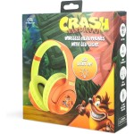 otl technologies Cb1218 Crash Bandicoot Led Light Up Ασύρματα Ακουστικά Bluetooth - Πορτοκαλί  5055371628099