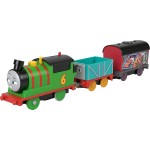 Mattel Thomas And Friends Motorized Toy Train Graffiti Percy Battery-Powered Engine With Tender & Cargo Car HFX97 / HTN41 194735
