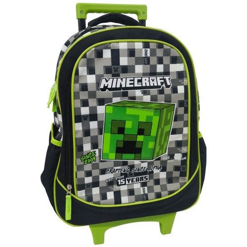 GIM Trolley Minecraft Grey Stone Σακίδιο Τρόλεϊ Δημοτικού 316-01074 5204549164994