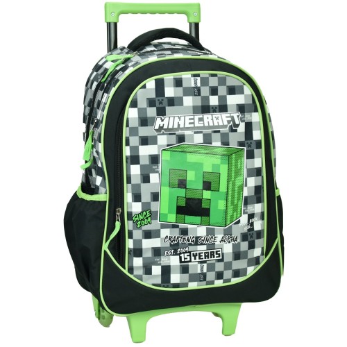 GIM Trolley Minecraft Grey Stone Σακίδιο Τρόλεϊ Δημοτικού 316-01074 5204549164994