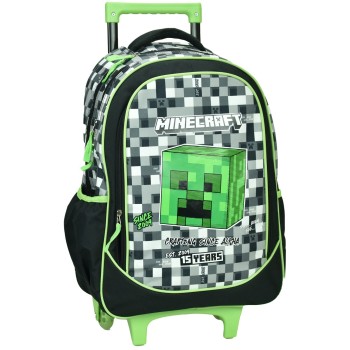 GIM Trolley Minecraft Grey Stone Σακίδιο Τρόλεϊ Δημοτικού 316-01074 5204549164994