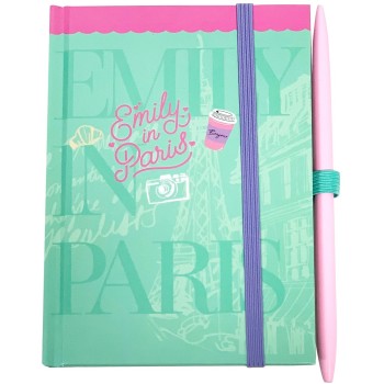 GIM Σημειωματάριο Α6 Με Λάστιχο Και Στυλό Emily IN Paris 351-00004 5204549165205