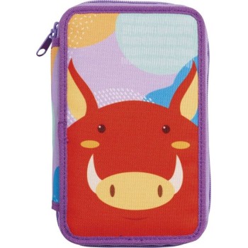 CARIOCA Κασετίνα Animals Με 3 Θήκες Γεμάτη  - Boar C42356 8003511453565