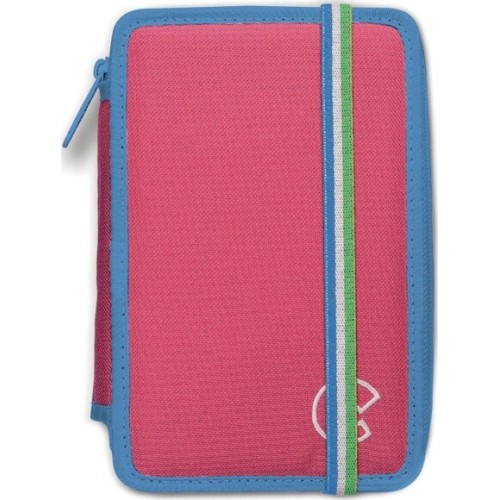 CARIOCA Κασετίνα Fluo Με 2 Φερμουάρ Γεμάτη Ροζ C42801 8003511438012