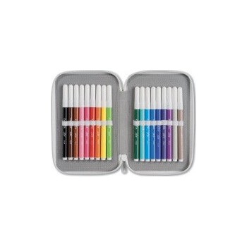 CARIOCA Pencil Case 2 Zip Blue C42801 8003511458010