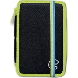 CARIOCA Κασετίνα Fluo Με 2 Φερμουάρ Γεμάτη Μαύρο C42801 8003511418014