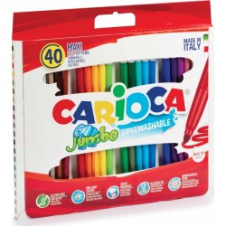 CARIOCA Maxi tip Felt tip Pens Jumbo - 40 pcs C41257 8003511412579