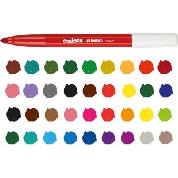 CARIOCA Maxi tip Felt tip Pens Jumbo - 40 pcs C41257 8003511412579